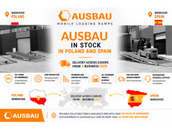 AUSBAU mobiele laadbruggen beschikbaar vanuit magazijnen in Polen en Spanje